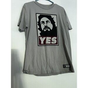 WWE Wrestling Daniel Bryan Yes Movement T Shirt MEDIUM Taupe Gray
